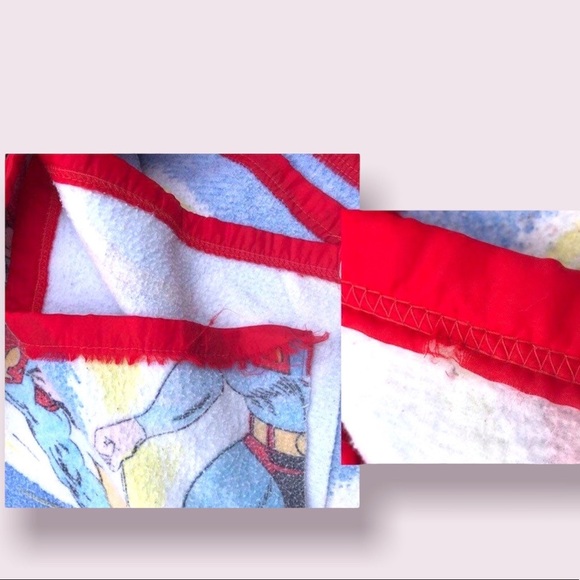 Retro Superman DC Comics Blanket Bedspread Vintage 1970’s Golden Age Superhero - Picture 10 of 11